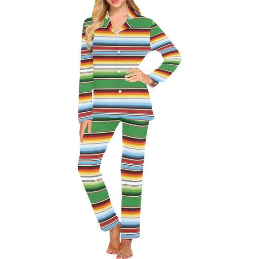 Serape Print Design LKS302 Women's Long Pajama Set