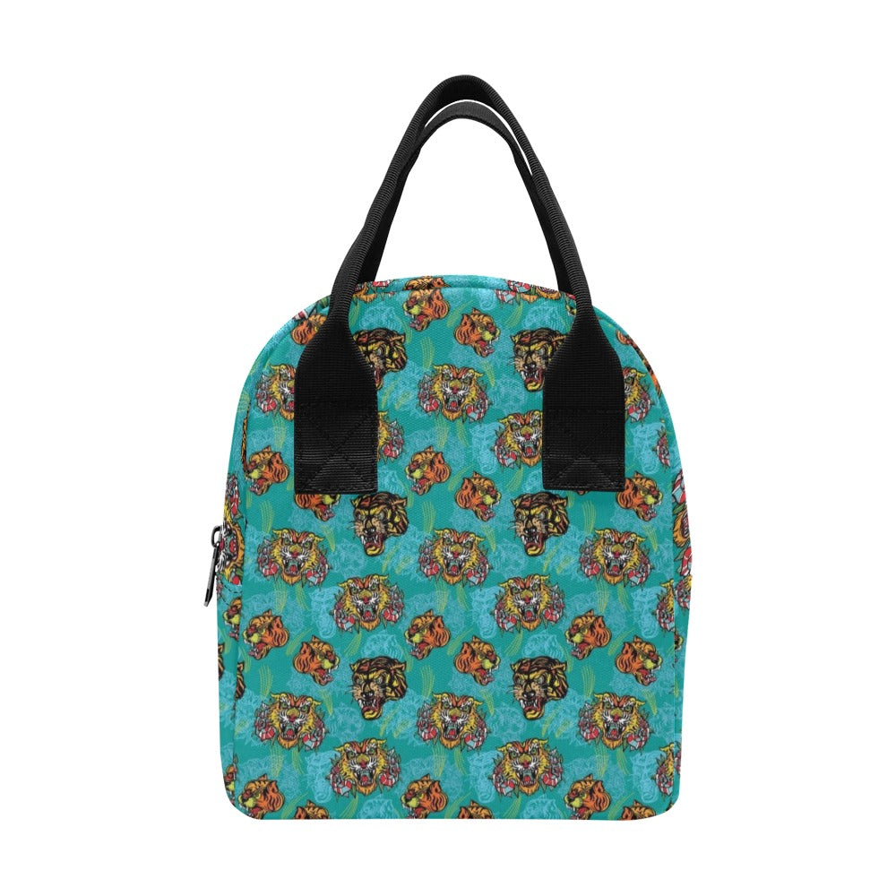 Tattoo Tiger Head Print Design LKS304 Insulated Lunch Bag
