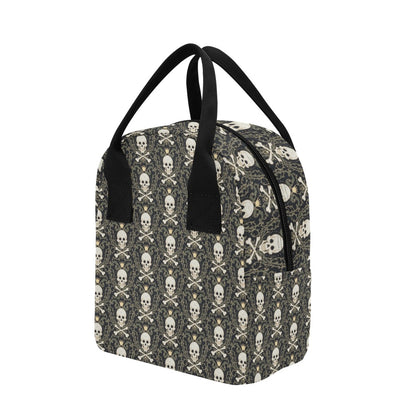 Skull King Print Design LKS307 Insulated Lunch Bag