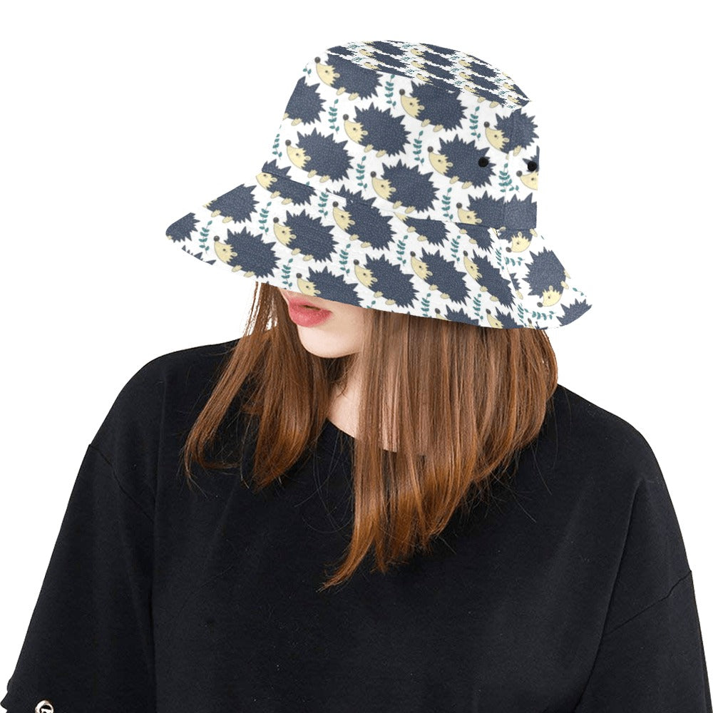 Hedgehog Print Design LKS401 Unisex Bucket Hat