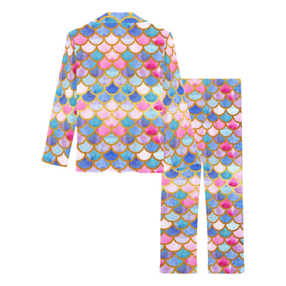 Scales Print Design LKS401 Women's Long Pajama Set