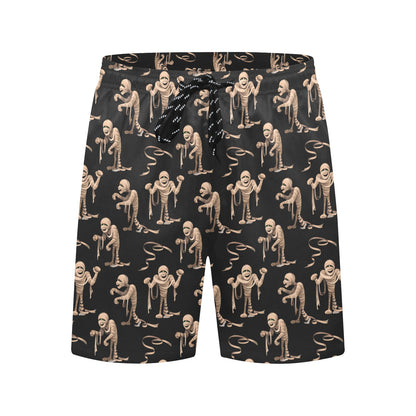 Mummy Print Design LKS302 Men's Swim Trunks Beach Shorts