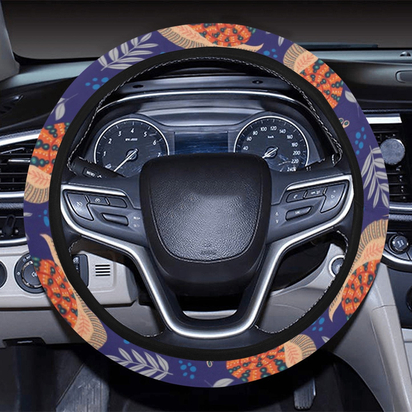 Snail Print Design LKS401 Steering Wheel Cover with Elastic Edge
