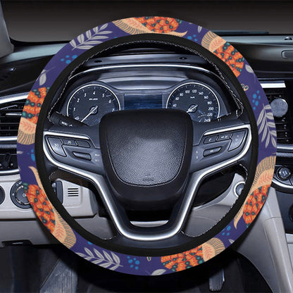 Snail Print Design LKS401 Steering Wheel Cover with Elastic Edge