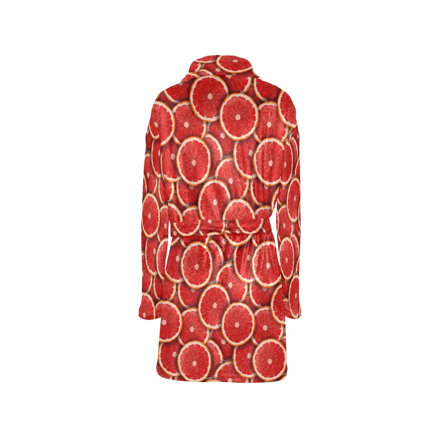 Grapefruit Pattern Print Design GF05 Women's Fleece Robe