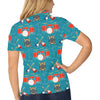 Drum Set Guitar Pattern Print Design 02 Women's Polo Shirt