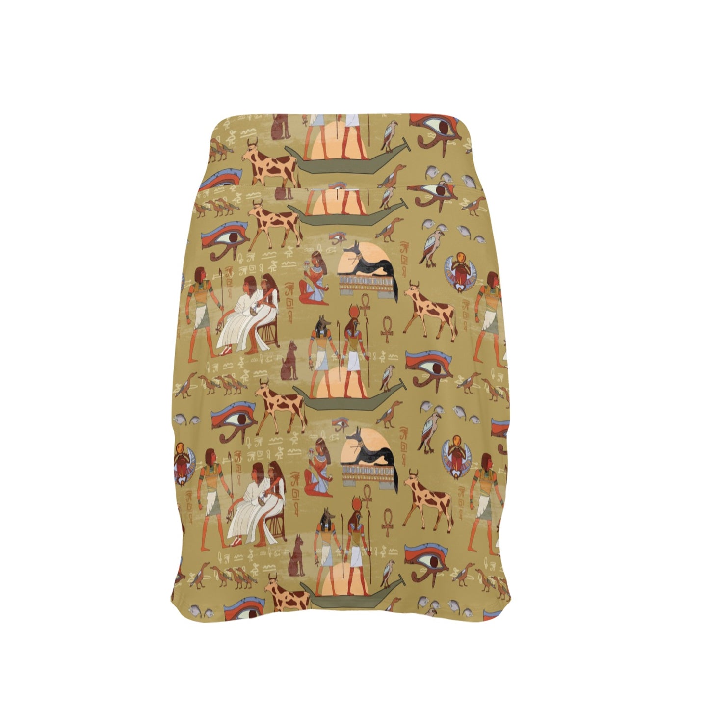 Ancient Greek Classic Pattern Design LKS305 17" Golf & Pickleball Skort with Pockets