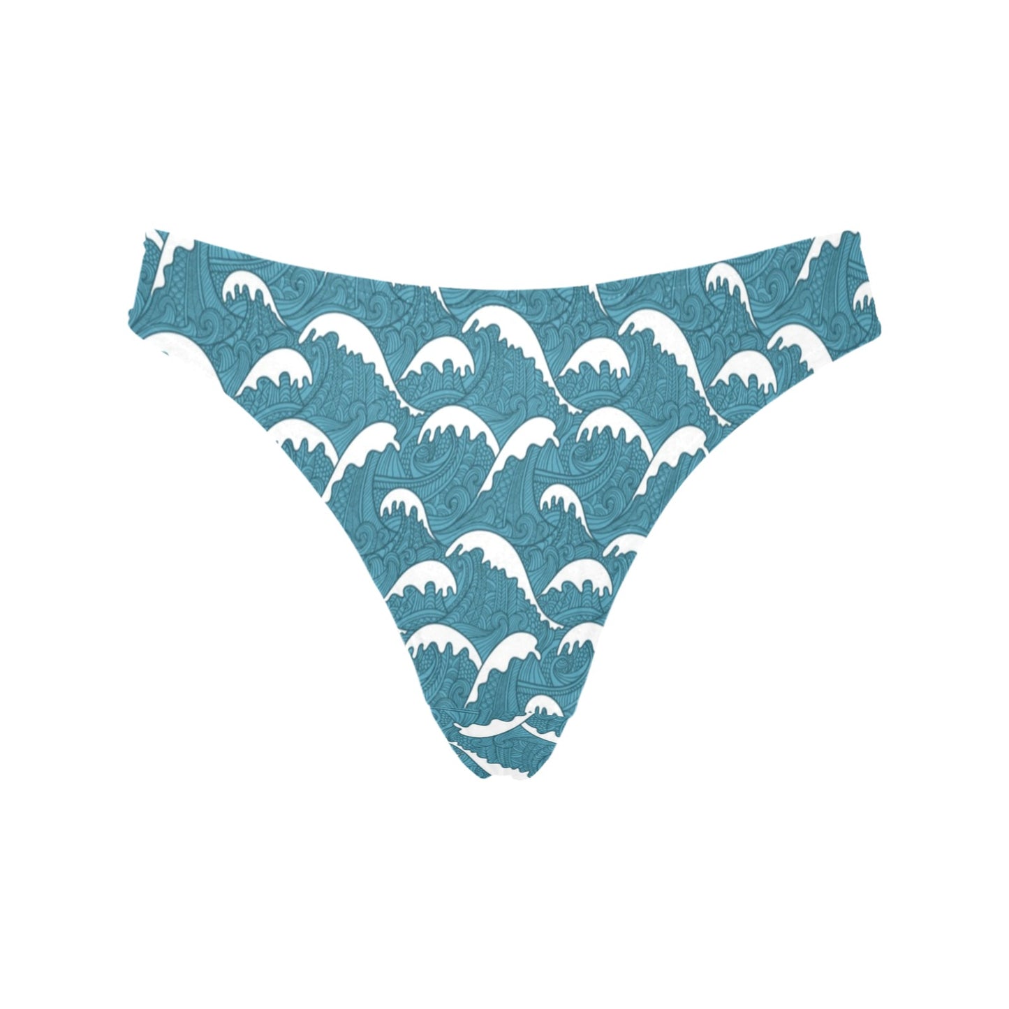 Surf Wave Tribal Design Women's Thongs