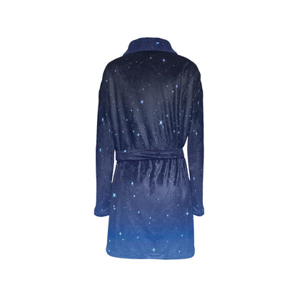 Night sky Pattern Print Design A01 Women's Fleece Robe