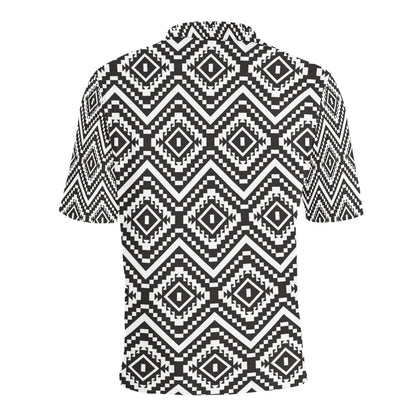 Tribal Pattern Print Design LKS303 Men Polo Shirt