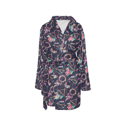Boho Dream Catcher Colorful Women's Fleece Robe