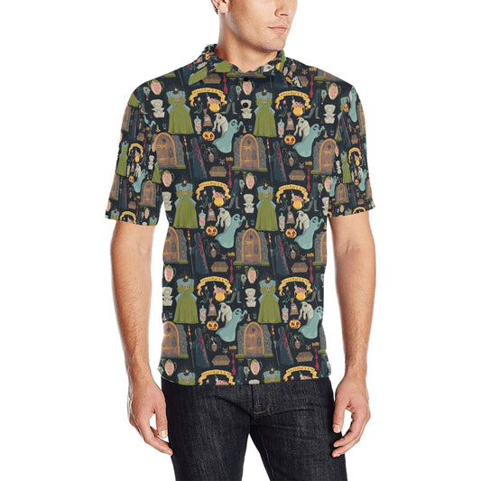 Creepy Halloween Print Design LKS304 Men Polo Shirt