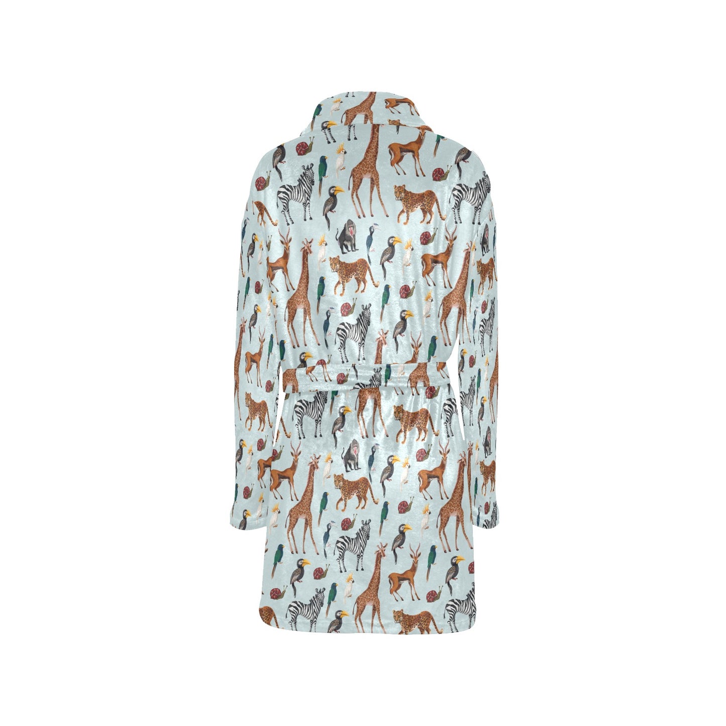 Safari Animal Print Design LKS306 Women's Fleece Robe