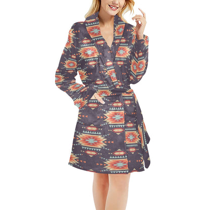 Tribal indians Aztec Women's Fleece Robe