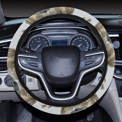 Walrus Print Design LKS401 Steering Wheel Cover with Elastic Edge