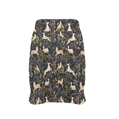 Deer Floral Jungle 17" Golf & Pickleball Skort with Pockets