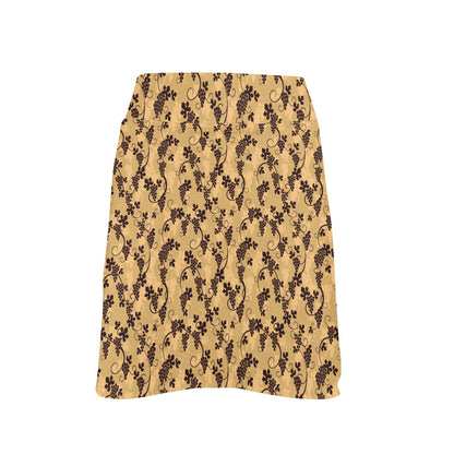 Wine Grape Design Print 17" Golf & Pickleball Skort with Pockets