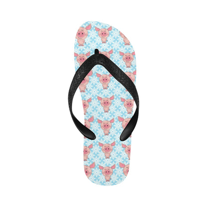 Pig Print Design LKS402 Flip Flops