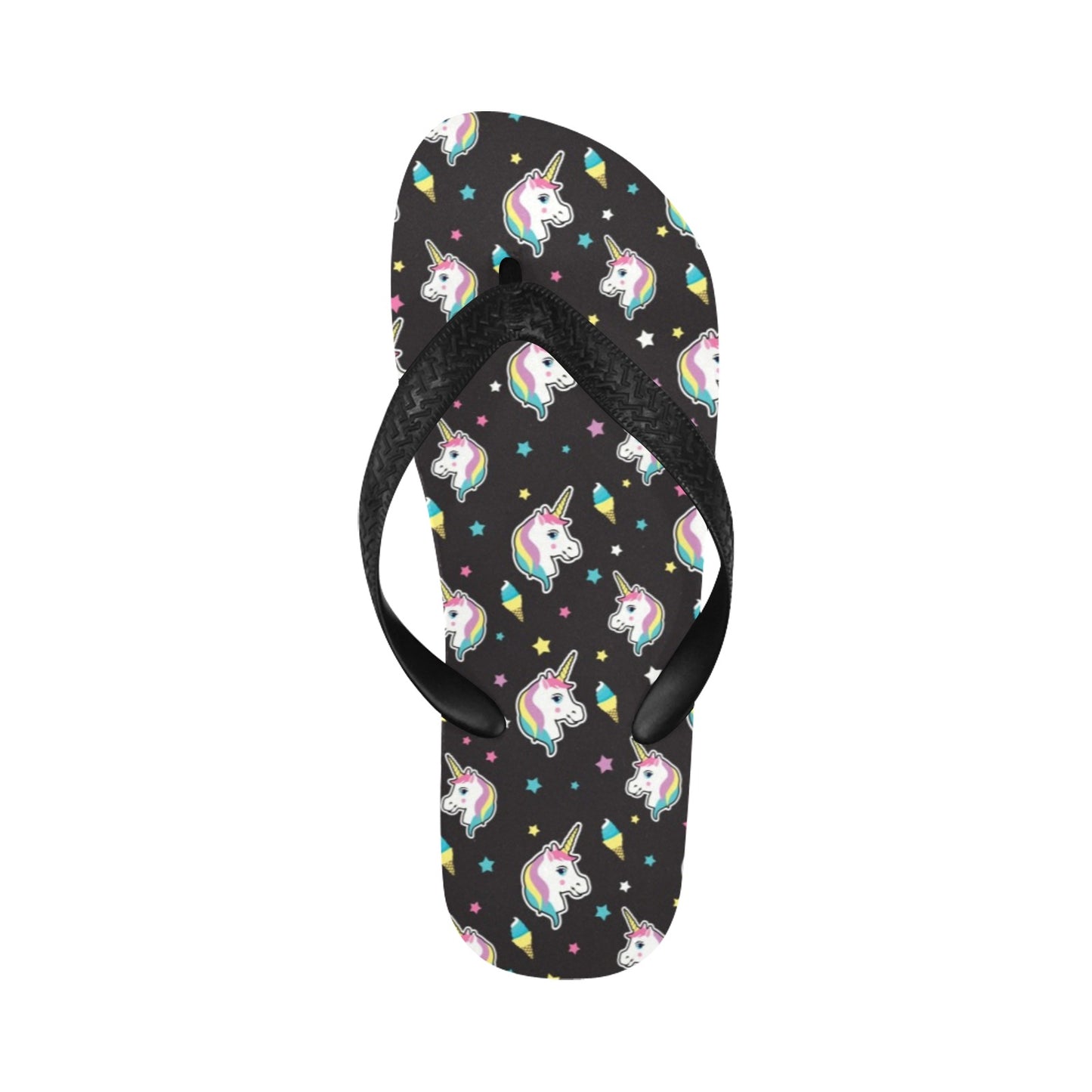 Unicorn Print Design LKS302 Flip Flops