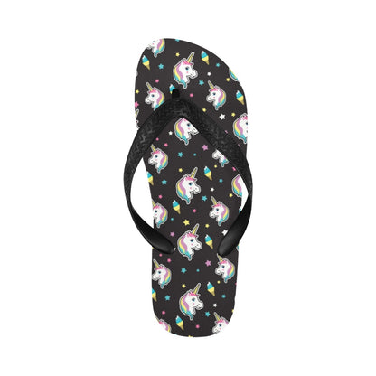 Unicorn Print Design LKS302 Flip Flops