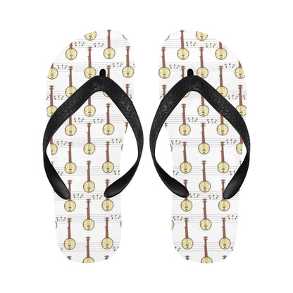 Banjo Print Design LKS402 Flip Flops
