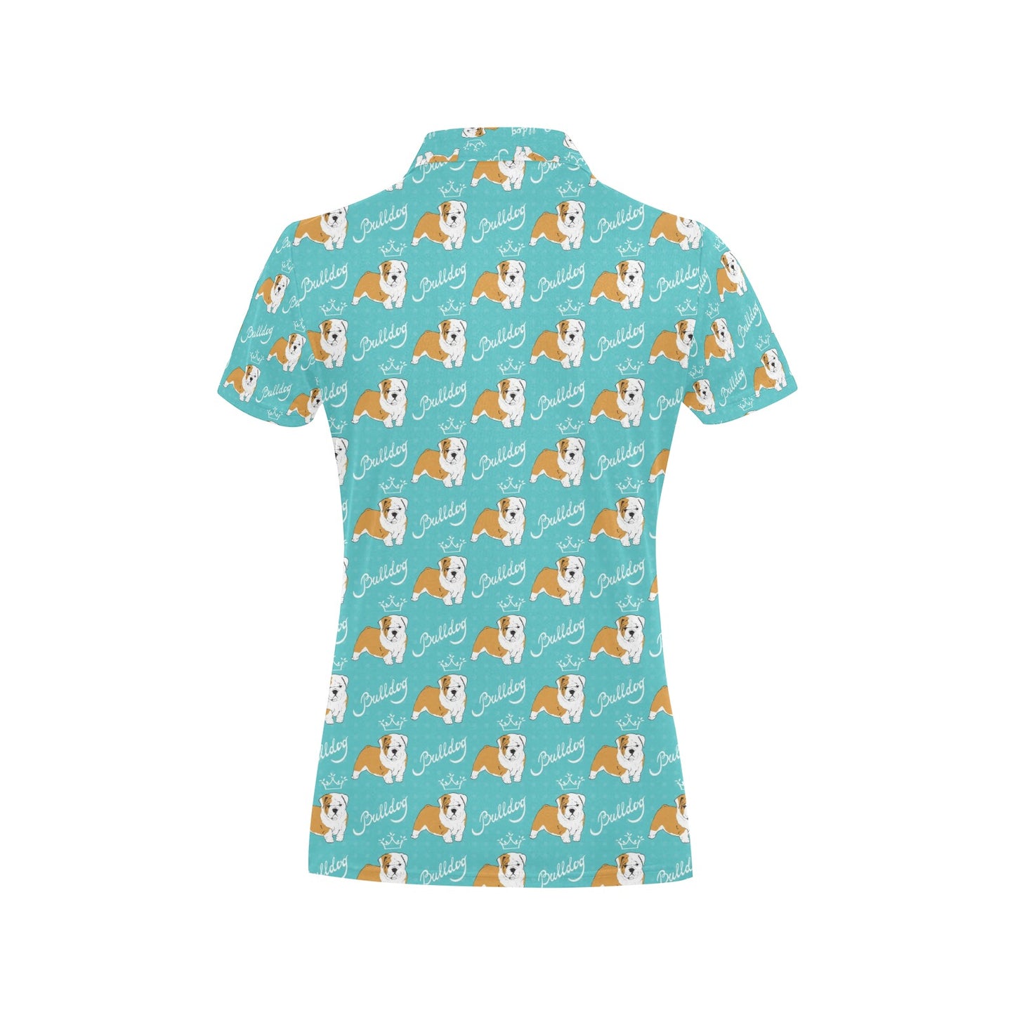 Bulldogs Pattern Print Design 05 Women's Polo Shirt