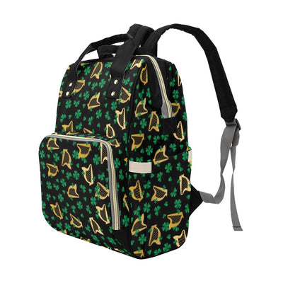 Harp Print Design LKS402 Diaper Bag Backpack