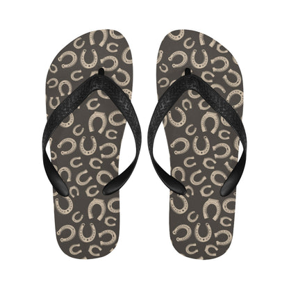Horseshoe Print Design LKS303 Flip Flops