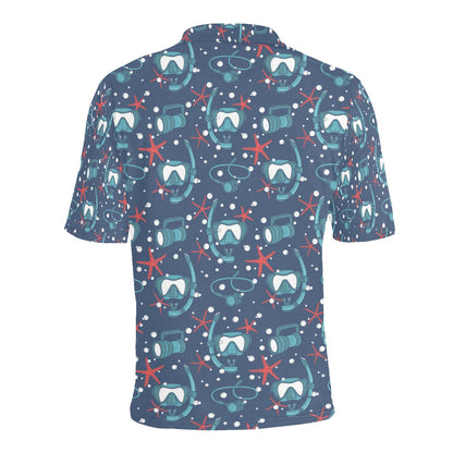 Scuba Equipment Print Design LKS302 Men Polo Shirt