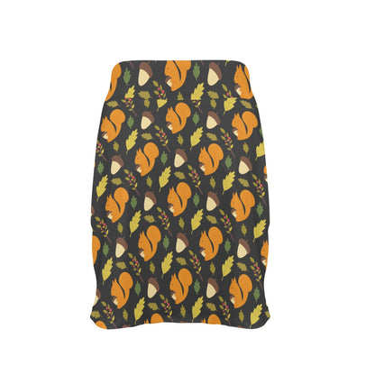 Squirrel Print Design LKS301 17" Golf & Pickleball Skort with Pockets