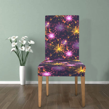 Firework Print Design LKS303 Dining Chair Slipcover