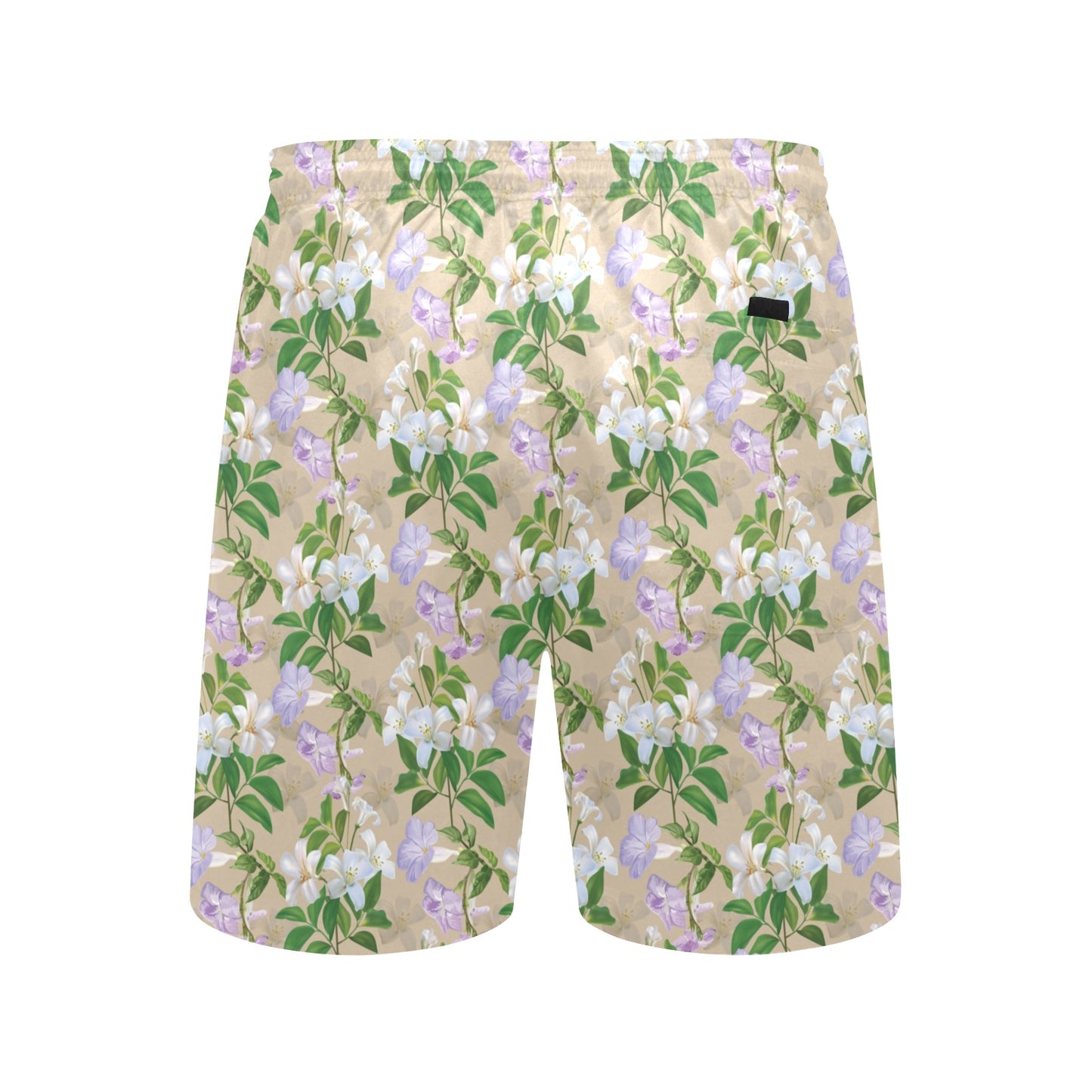 Sampaguita Print Design LKS302 Men's Swim Trunks Beach Shorts