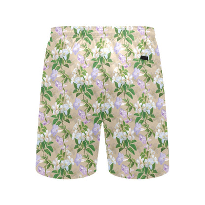 Sampaguita Print Design LKS302 Men's Swim Trunks Beach Shorts