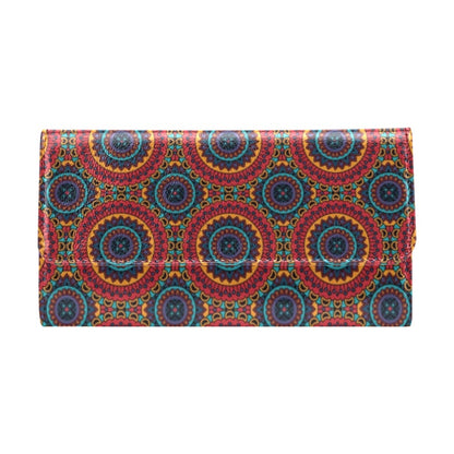 Bohemian Mandala Style Print Women's Trifold Wallet