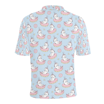 Unicorn Print Design LKS303 Men Polo Shirt