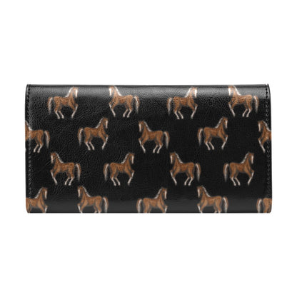 Horse Print Design LKS3010 Women's Trifold Wallet