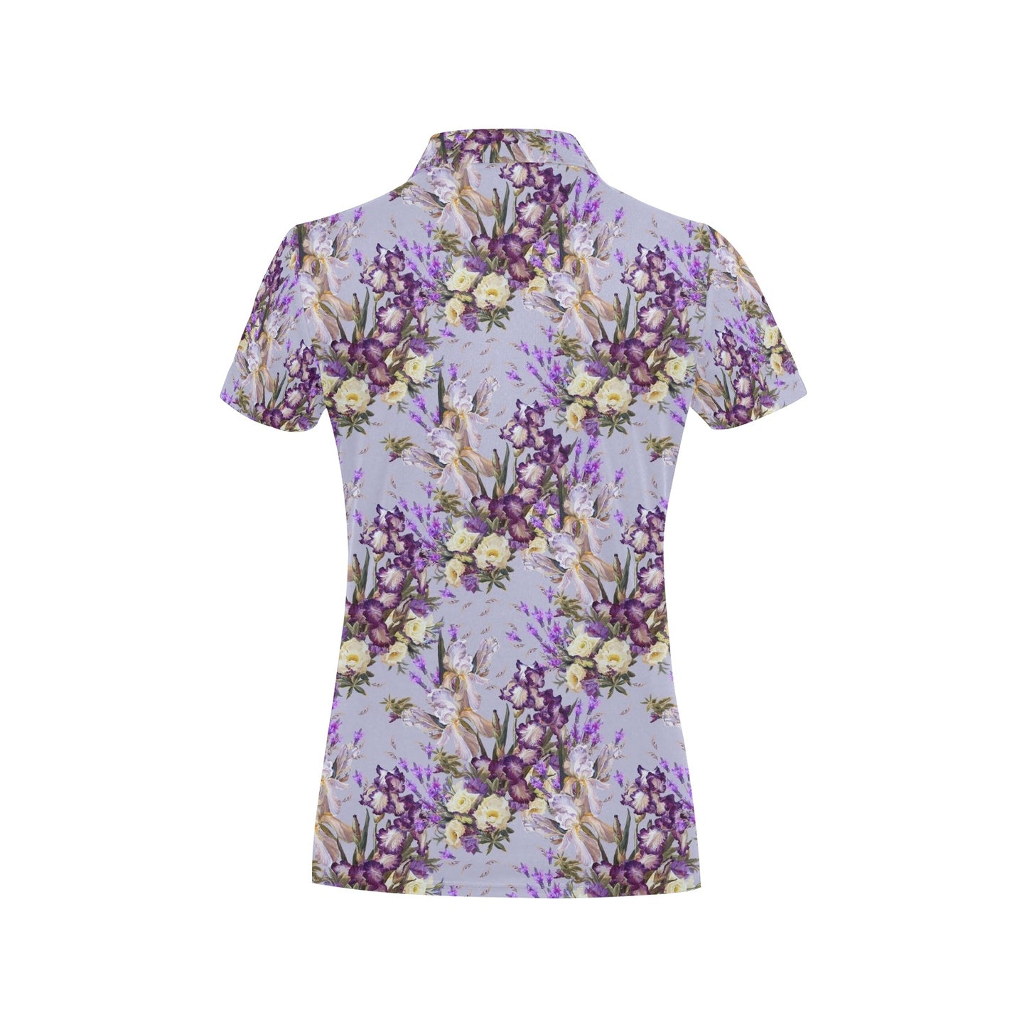 Iris Pattern Print Design IR07 Women's Polo Shirt