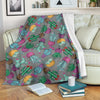 Cactus Colorful Print Pattern Fleece Blanket