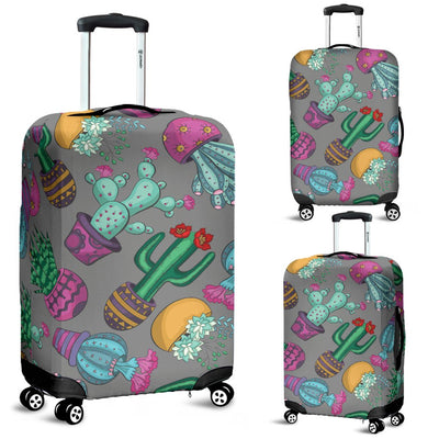 Cactus Colorful Print Pattern Luggage Cover Protector