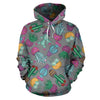 Cactus Colorful Print Pattern Pullover Hoodie