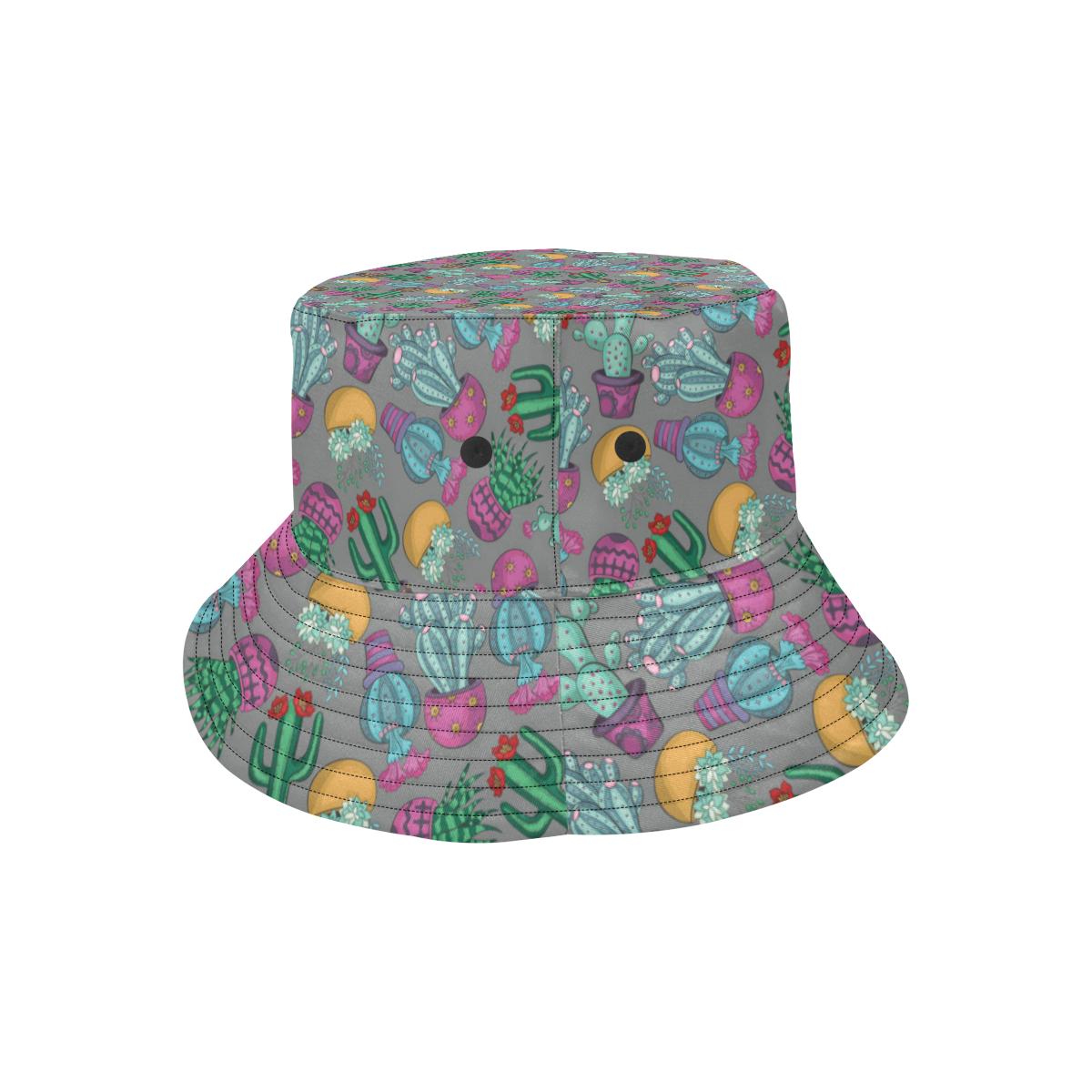 Cactus Colorful Print Pattern Unisex Bucket Hat