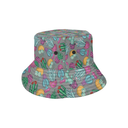 Cactus Colorful Print Pattern Unisex Bucket Hat