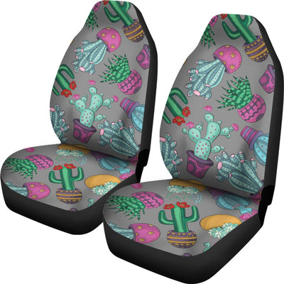 Cactus Colorful Print Pattern Universal Fit Car Seat Covers