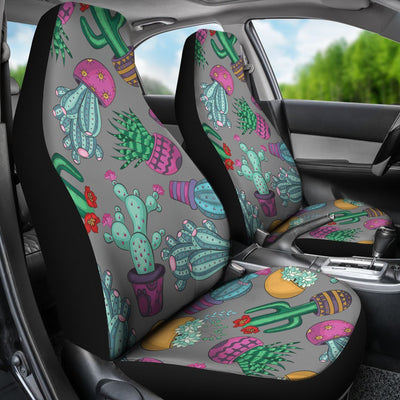 Cactus Colorful Print Pattern Universal Fit Car Seat Covers