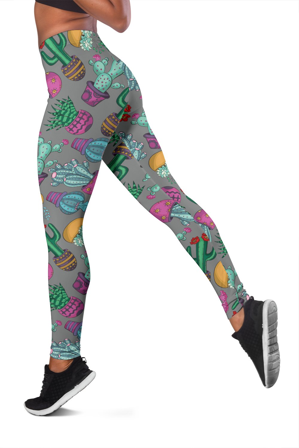 Cactus Colorful Print Pattern Women Leggings