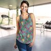 Cactus Colorful Print Pattern Women Racerback Tank Top