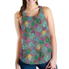 Cactus Colorful Print Pattern Women Racerback Tank Top