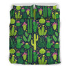 Cactus Cute Print Pattern Duvet Cover Bedding Set