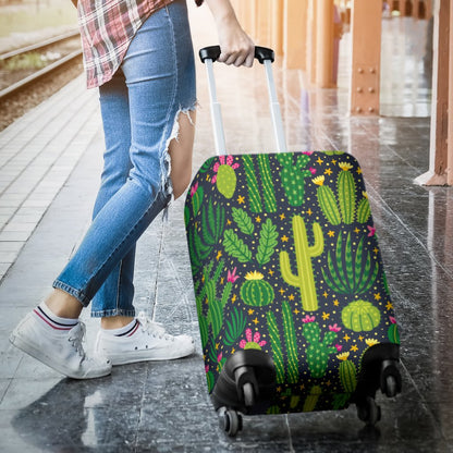 Cactus Cute Print Pattern Luggage Cover Protector