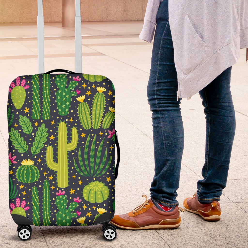 Cactus Cute Print Pattern Luggage Cover Protector